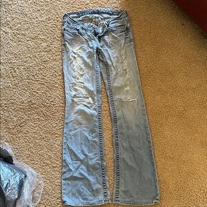 Big Star Sweet Low Boot Ripped Jeans